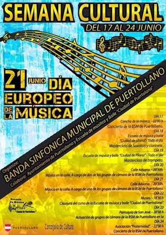 La Banda Sinfónica de Puertollano sale a la calle para celebrar el Día Europeo de la Música