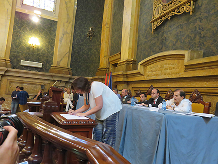 La consejera de Economía, Empresas y Empleo, Patricia Franco, ha firnmado hoy en Madrid el Acuerdo en Defensa de la Minería del Carbón y de las Comarcas Mineras 
