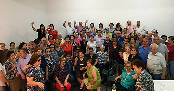 Foto de grupo de la asociación de voluntarios de mayores de Campo de Criptana