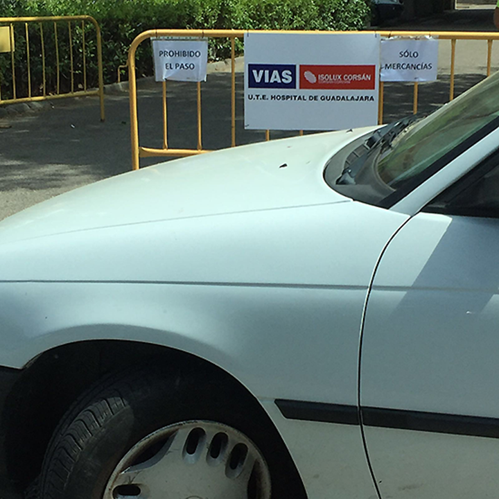Imagen del acceso al nuevo parking