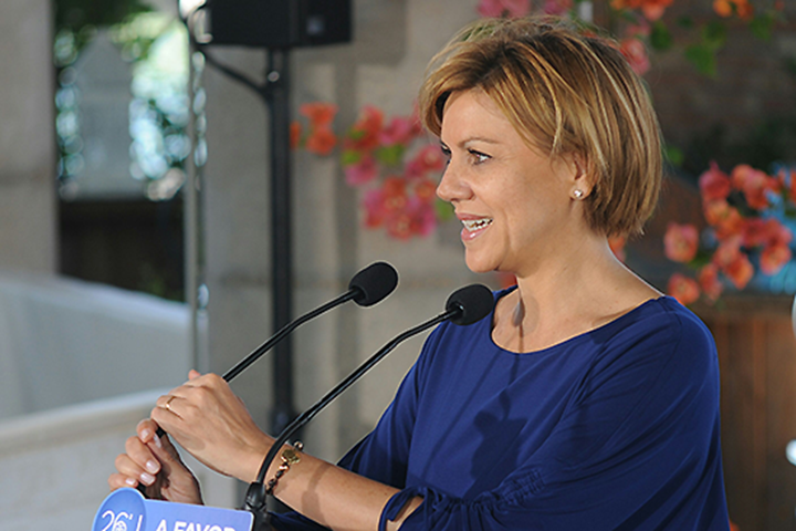 Foto de archivo de la  presidenta del Partido Popular de Castilla-La Mancha y secretaria general de esta formación a nivel nacional, María Dolores Cospedal