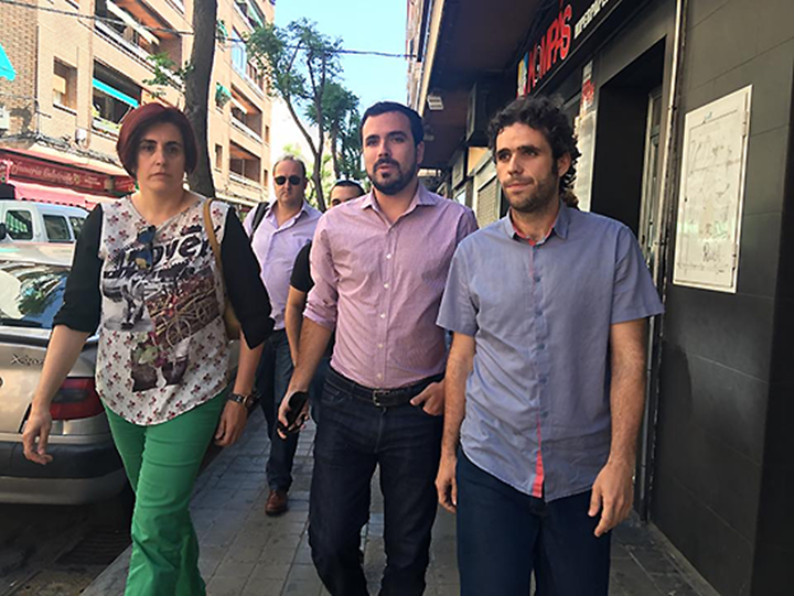 Integrantes de la lista de Unidos Podemos de Cuenca, hacen campaña en Mota del Cuervo