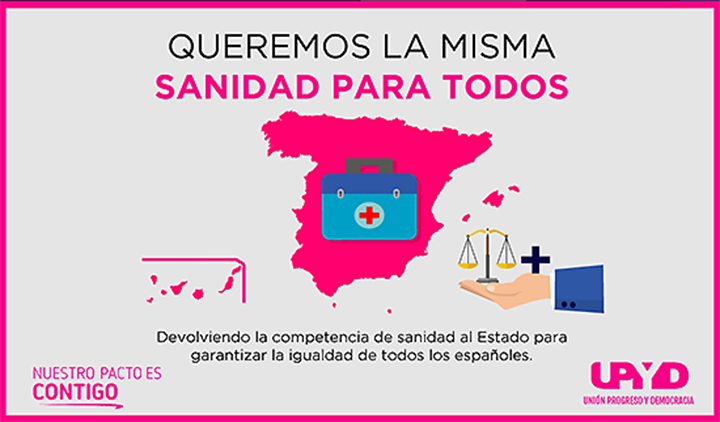 UPYD propone que la sanidad vuelva a ser competencia estatal