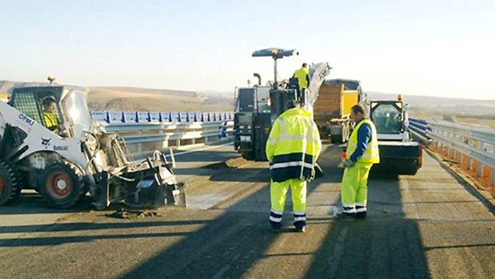 trabajadores de conservación de carreteras de la provincia de Ciudad real