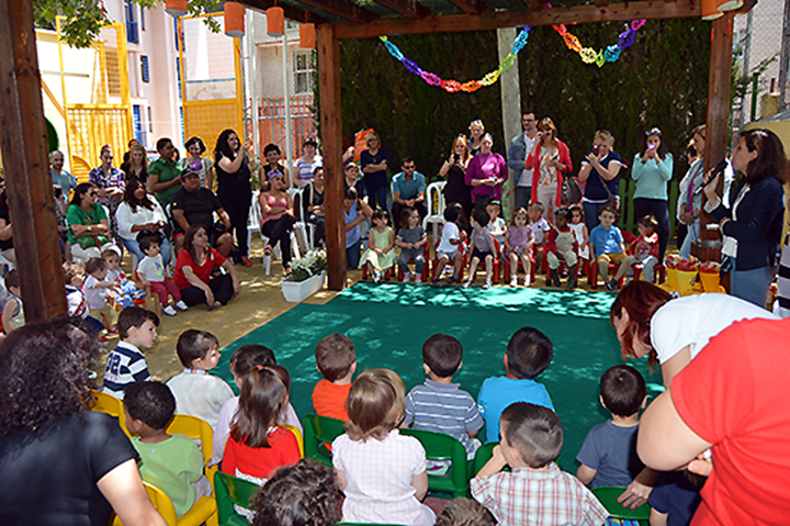 Un momento de la clausura de la escuela