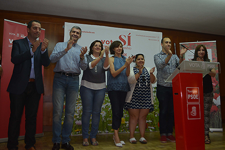 Acto electoral celebrado por el PSOE en Toledo