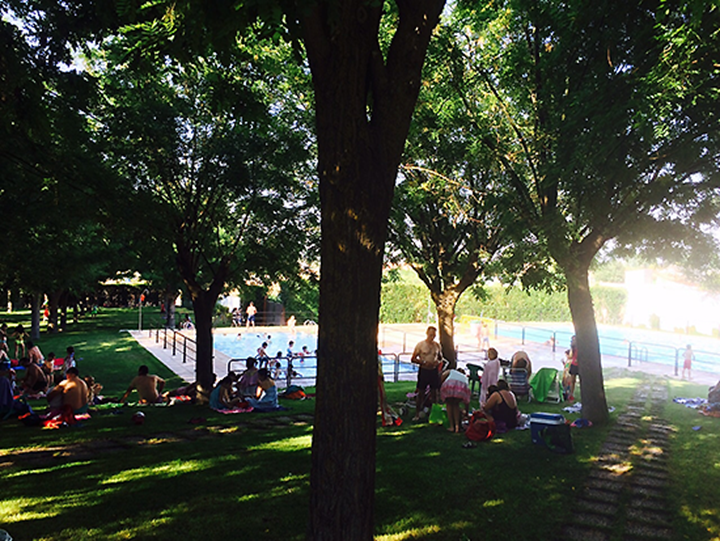 Foto de archivo de la piscina de Miguel estevan
