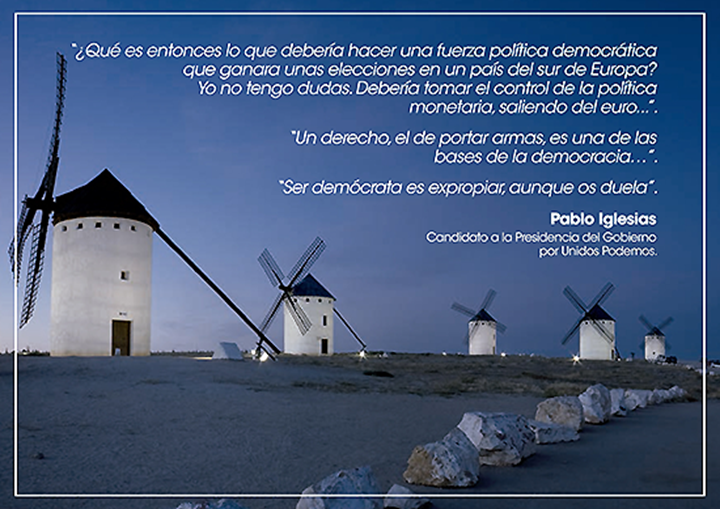 Los Molinos de Campo de Criptana ilustarn las postales que está repartiendo el PP