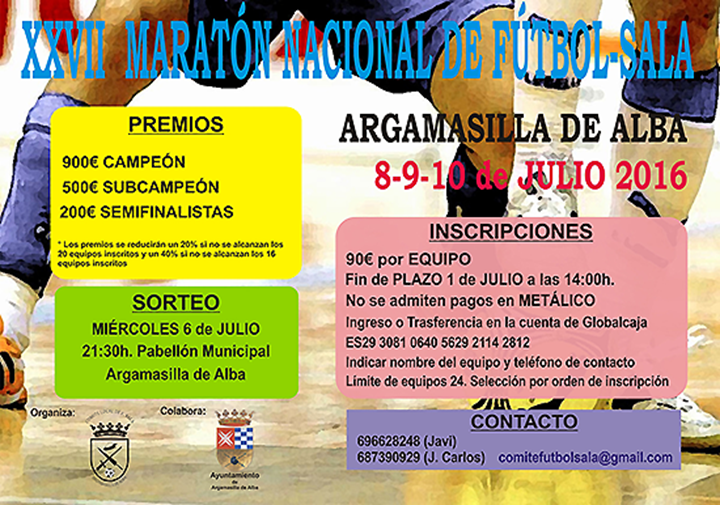 Cartel informativo del maratón