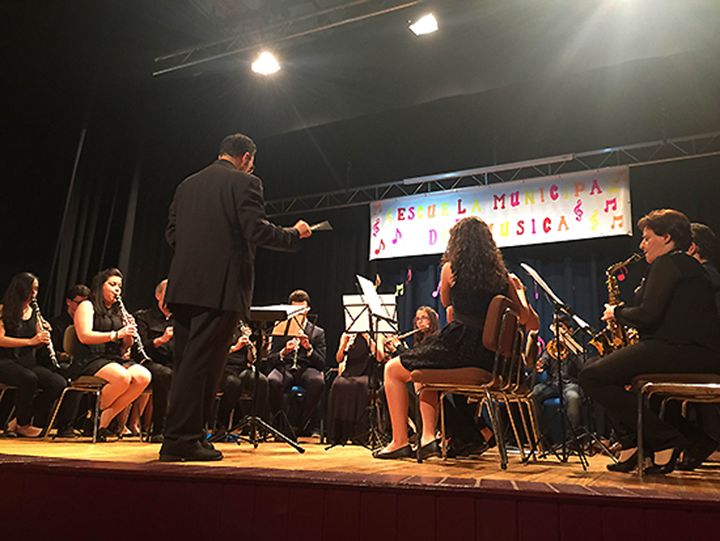 Un momento de la clausura del curso de la Escuela Municipal de M&uacute;sica