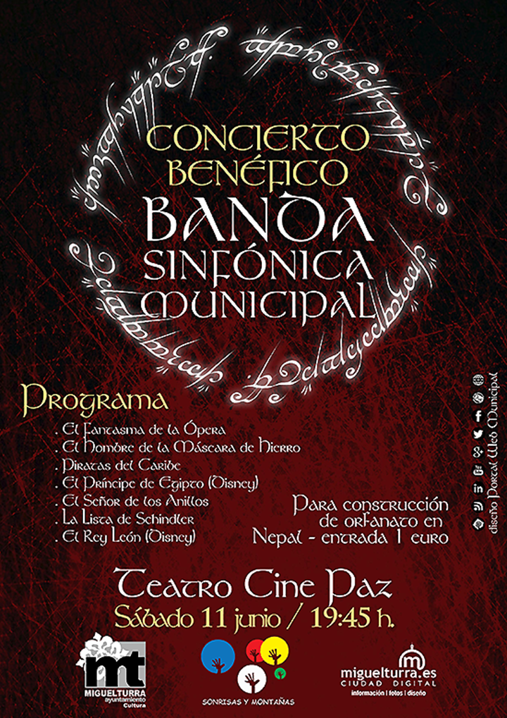 Cartel promocional del concierto