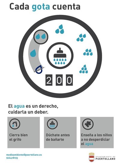 La Concejalía de Medio Ambiente de Puertollano incentivará el ahorro de agua con la campaña Cada gota cuenta