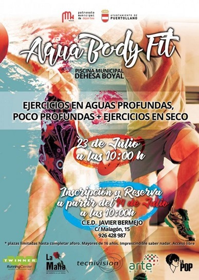 El Patronato Municipal de Deportes de Puertollano programa la I Master Class de Aqua-Body-Fit