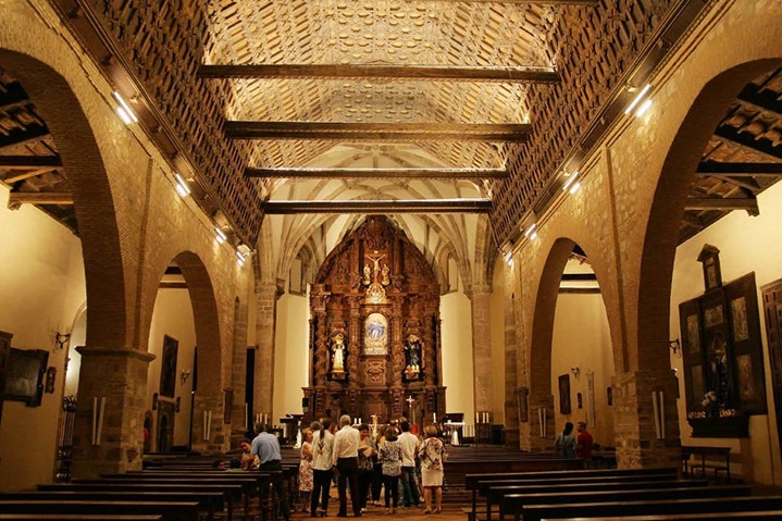 Panorámica del interior del Templo Parroquial, durante la visita