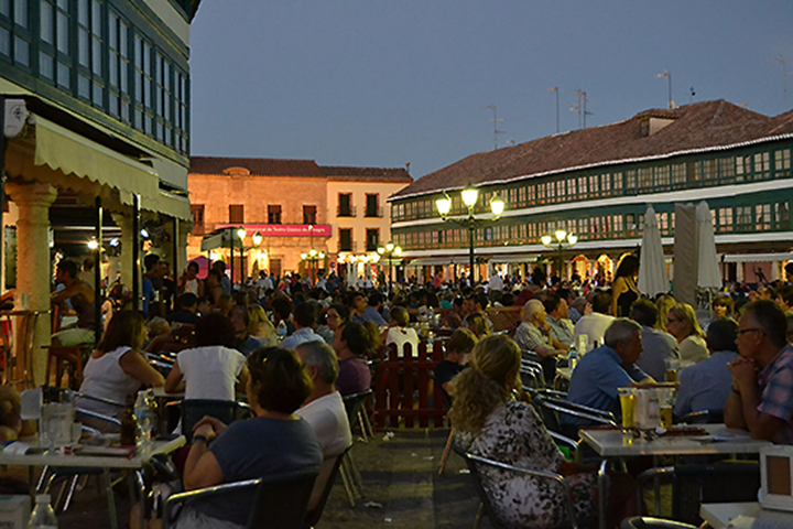 Imagen de la Plaza mayor de Almagro el pasado sábado