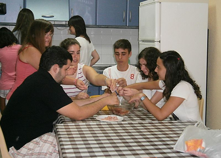 Foto de archivo de un taller de cocina