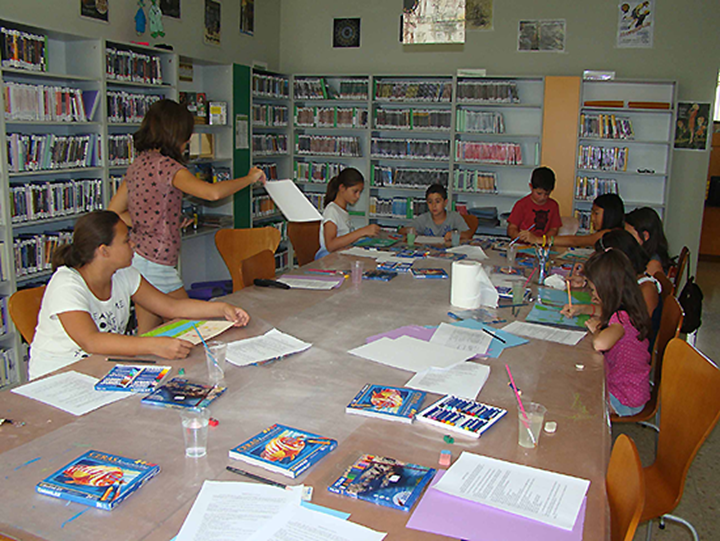 Jóvenes participantes en el taller