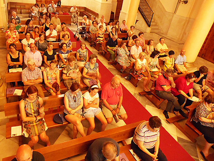 Asistentes al concierto que tuvo lugar en la Iglesia Nuestra Señora de la Piedad