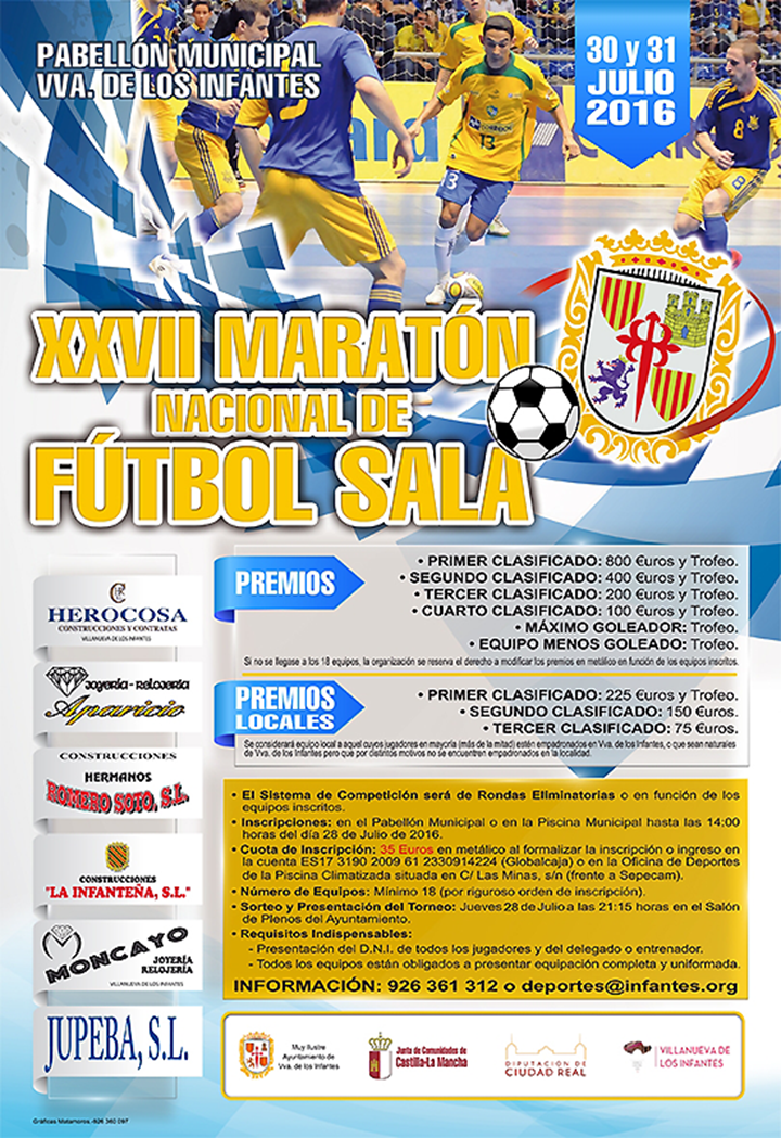 Cartel informativo del maratón