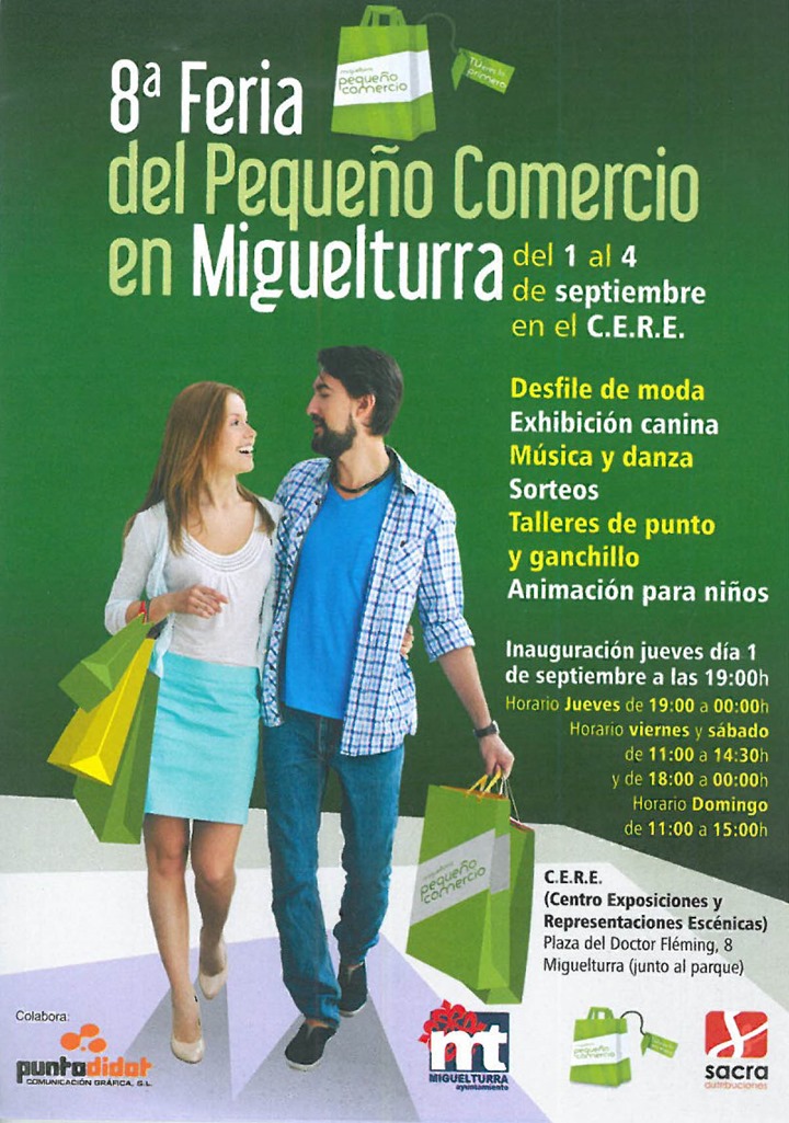 Cartel feria pequeño comercio