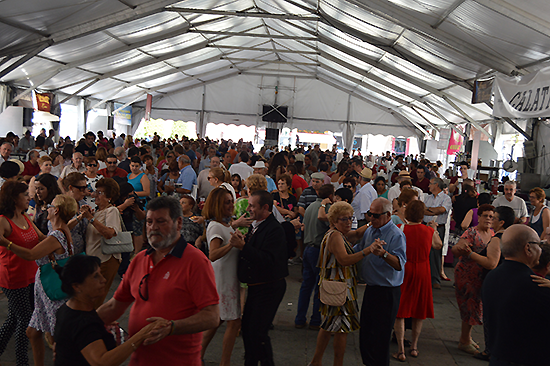 Imagen general de la carpa en la inauguración del baile del vermú