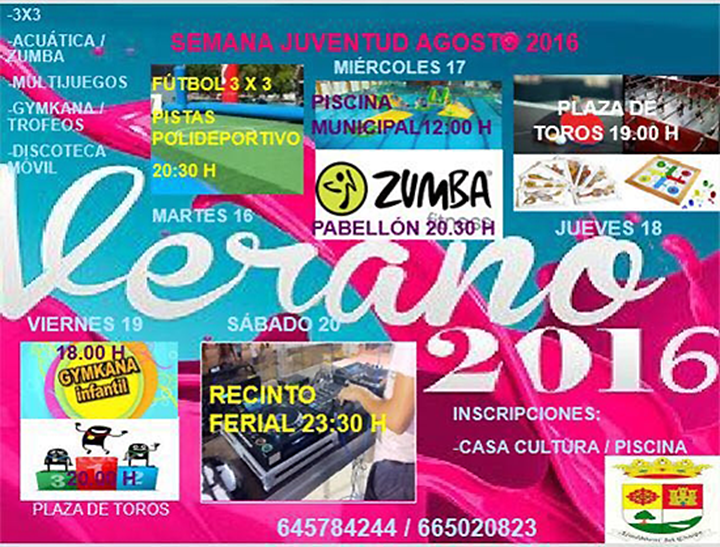 Cartel promocional de la Semana de la Juventud 