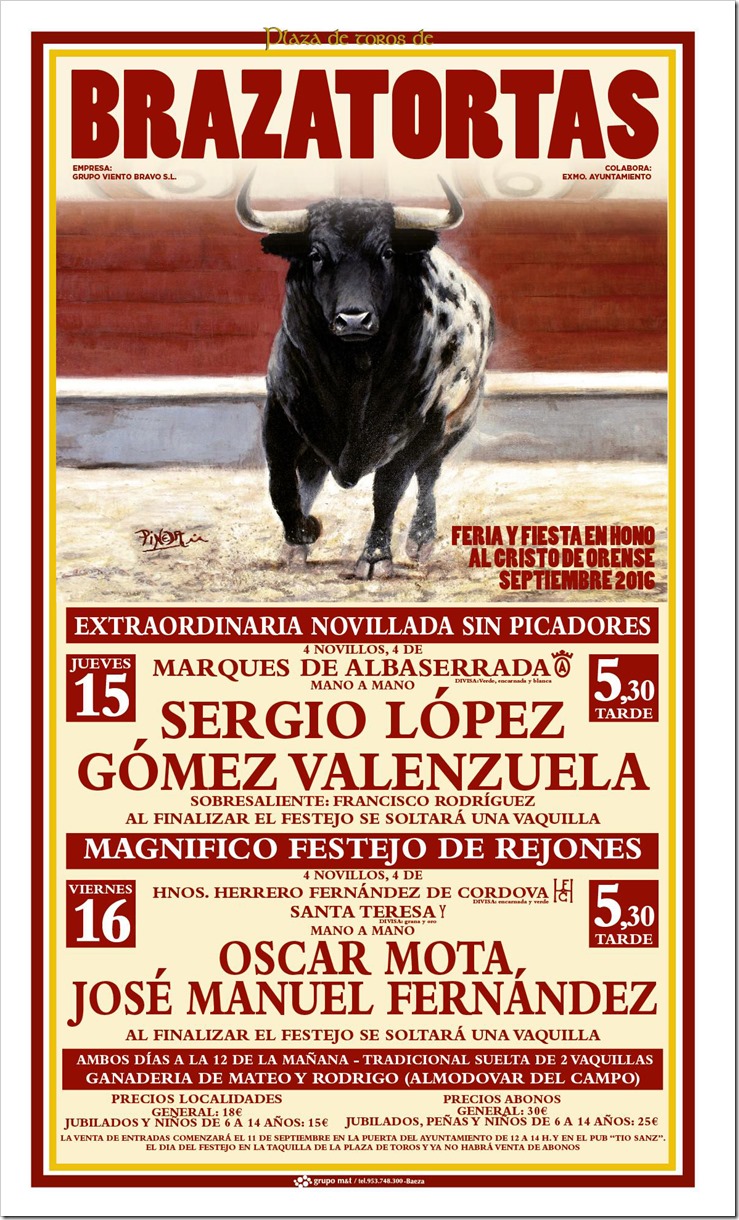 Cartel Brazatortas 2016