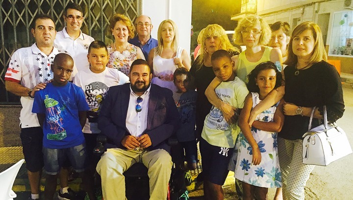 Foto de familia al finalizar la estancia en Argamasilla de Calatrava