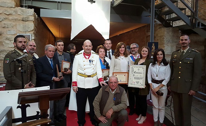 Los protagonistas del acto celebrado en Carrión