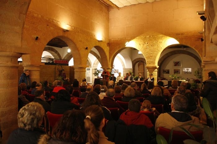 0 Un momento durante la celebración del VIII Encuentro Oretania de Poetas en Villanueva de los Infantes