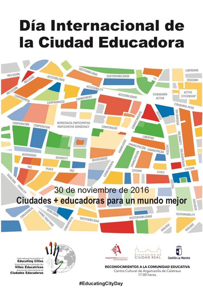 Cartel reconocimiento ciudad educadora