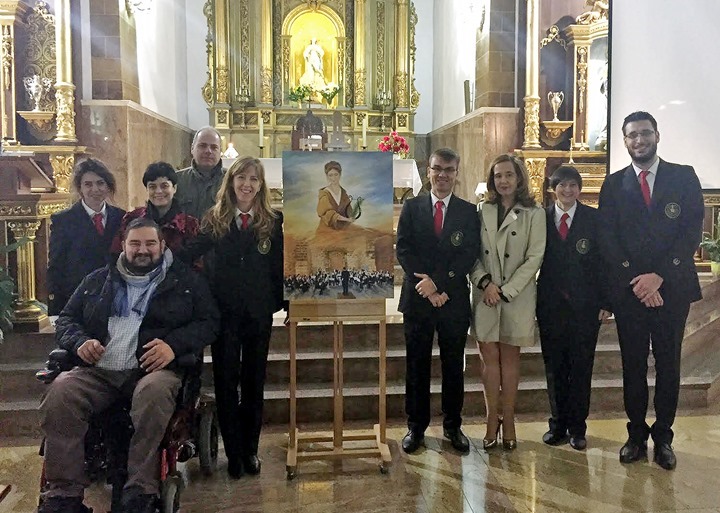 Posando al término de la eucaristía de este domingo