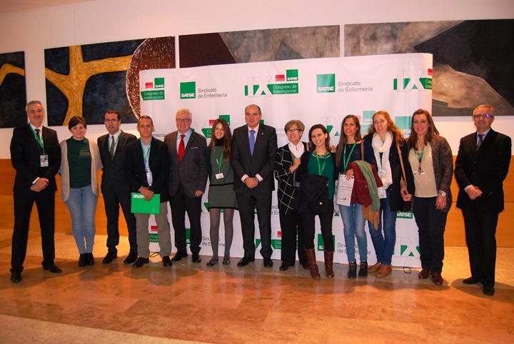 Premiados y organización IX Congreso Investigación SATSE Ciudad Real