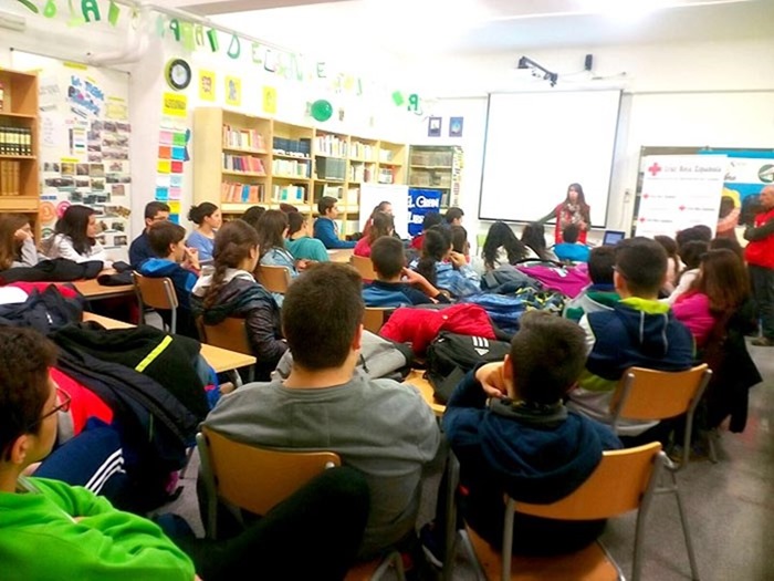 También ha desarrollado con los chicos y chicas  de 4 de ESO actividades de prevención de la violencia de género