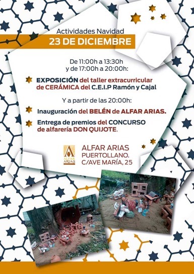 0 cartel de la exposición en el Alfar Arias de Puertollano