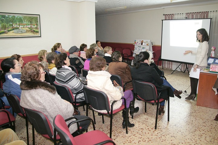 Otro momento de la charla