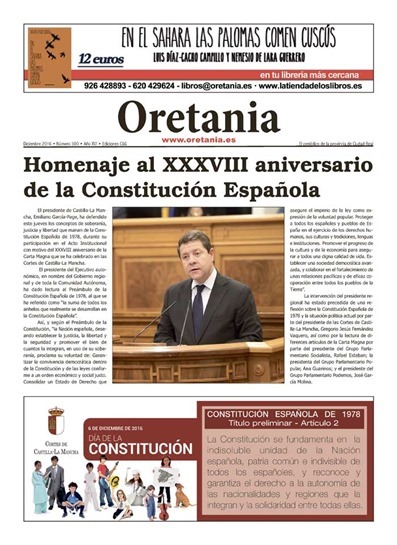 Portada del peri&oacute;dico Oretania, 300