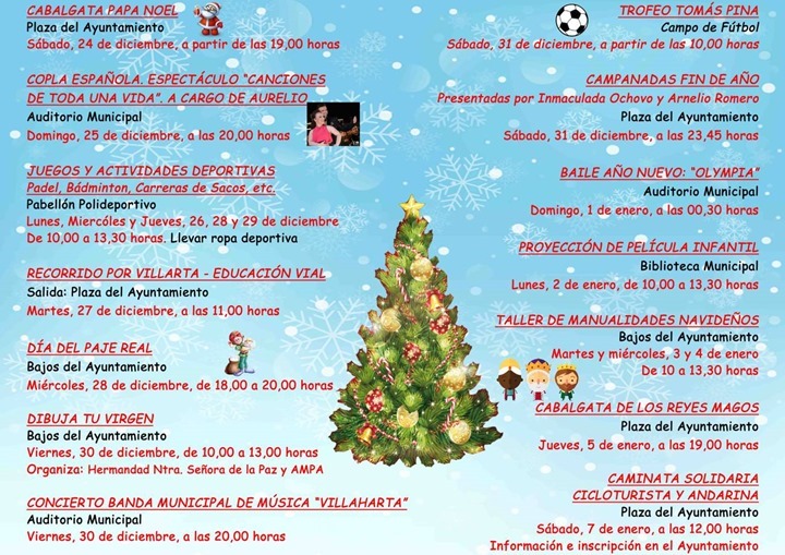 villarta programacion completa NAVIDAD