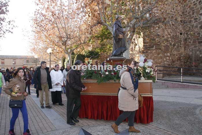 Procesión de San Antón por las calles de Argamasilla de Calatrava