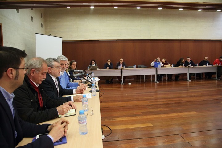 Toledo, 8-02-2017.- El consejero de Educación, Cultura y Deportes, Ángel Felpeto, asiste en la Consejería, al Pleno del Consejo Escolar Regional en el que se ha presentado al nuevo presidente de este órgano consultivo, Eugenio Alfaro. (Foto: Álvaro Ruiz // JCCM)