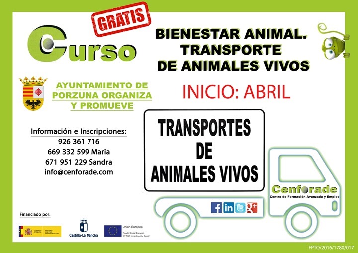 Cartel curso Bienestar Animal