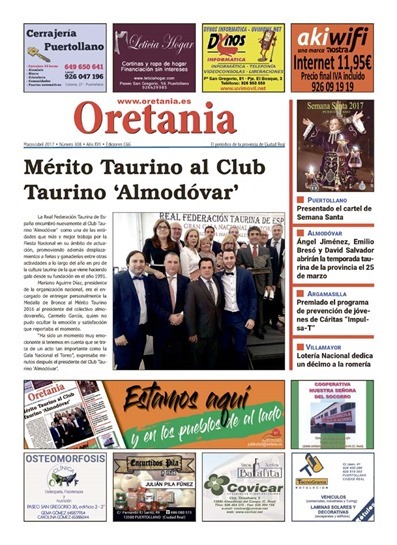 Portada ORETANIA 308