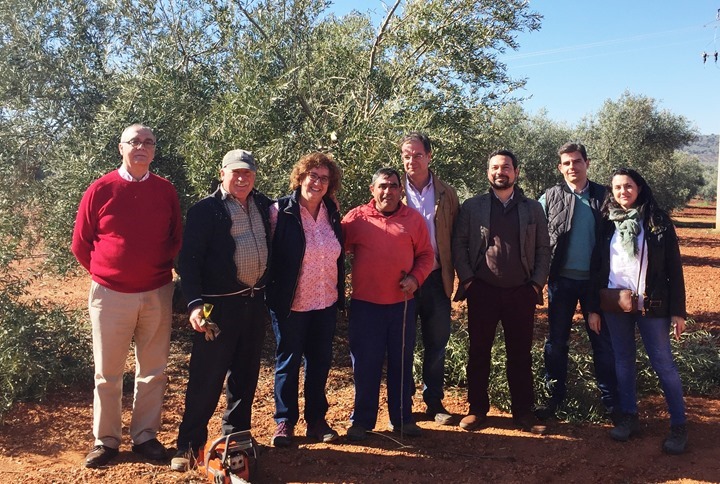 Prado Amores en visita olivar de Moral 1