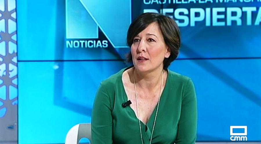 IMAGEN DE BLANCA FDEZ DURANTE LA ENTREVISTA