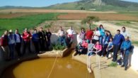 Una veintena de senderistas carrioneros, torralbeños, ciudadrealeños y aldeanos cubrieron una ruta entre Calatrava la Vieja y Calatrava la Nueva