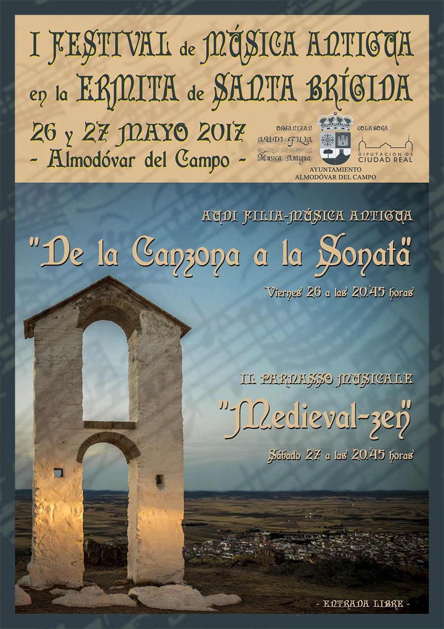 Cartel Festival Música Antigua Ermita de Santa Bárbara 2017