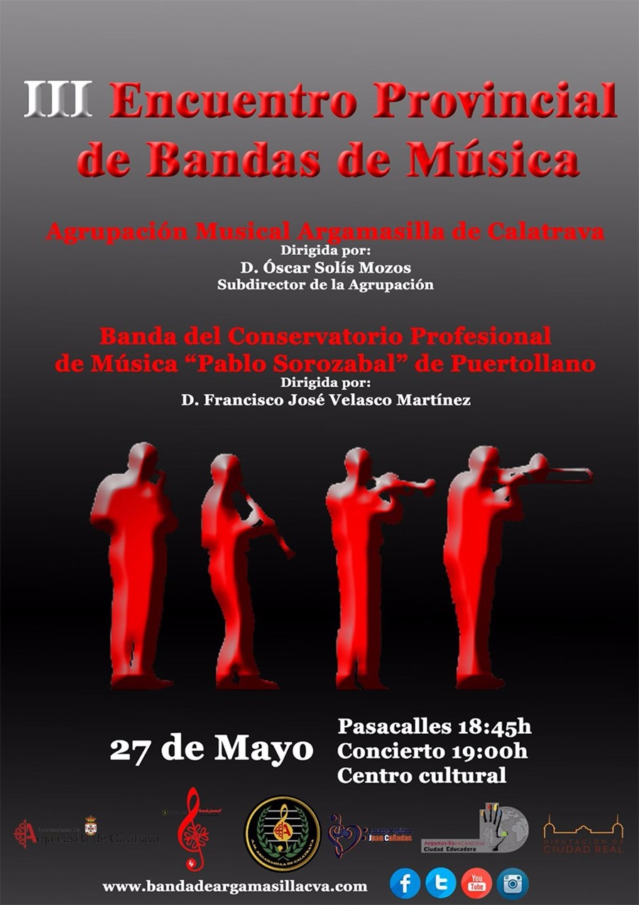 Cartel de la edición 2017 del Encuentro Provincial de Bandas de Música