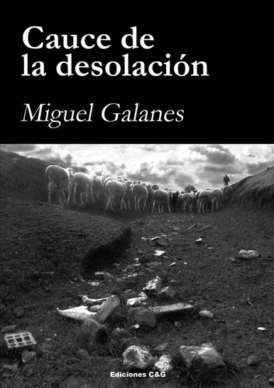 Portada de la novela de Miguel Galanes Cauce de la desolación