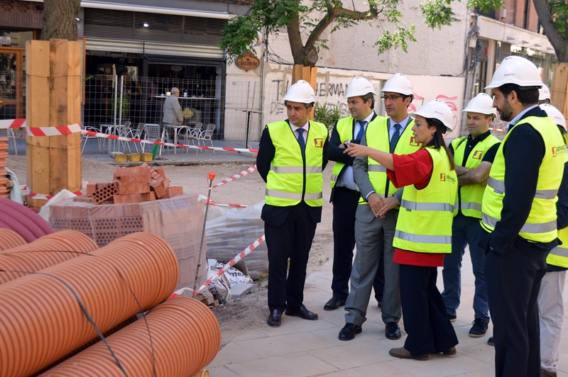 VISITA OBRAS PLAZA CERVANTES