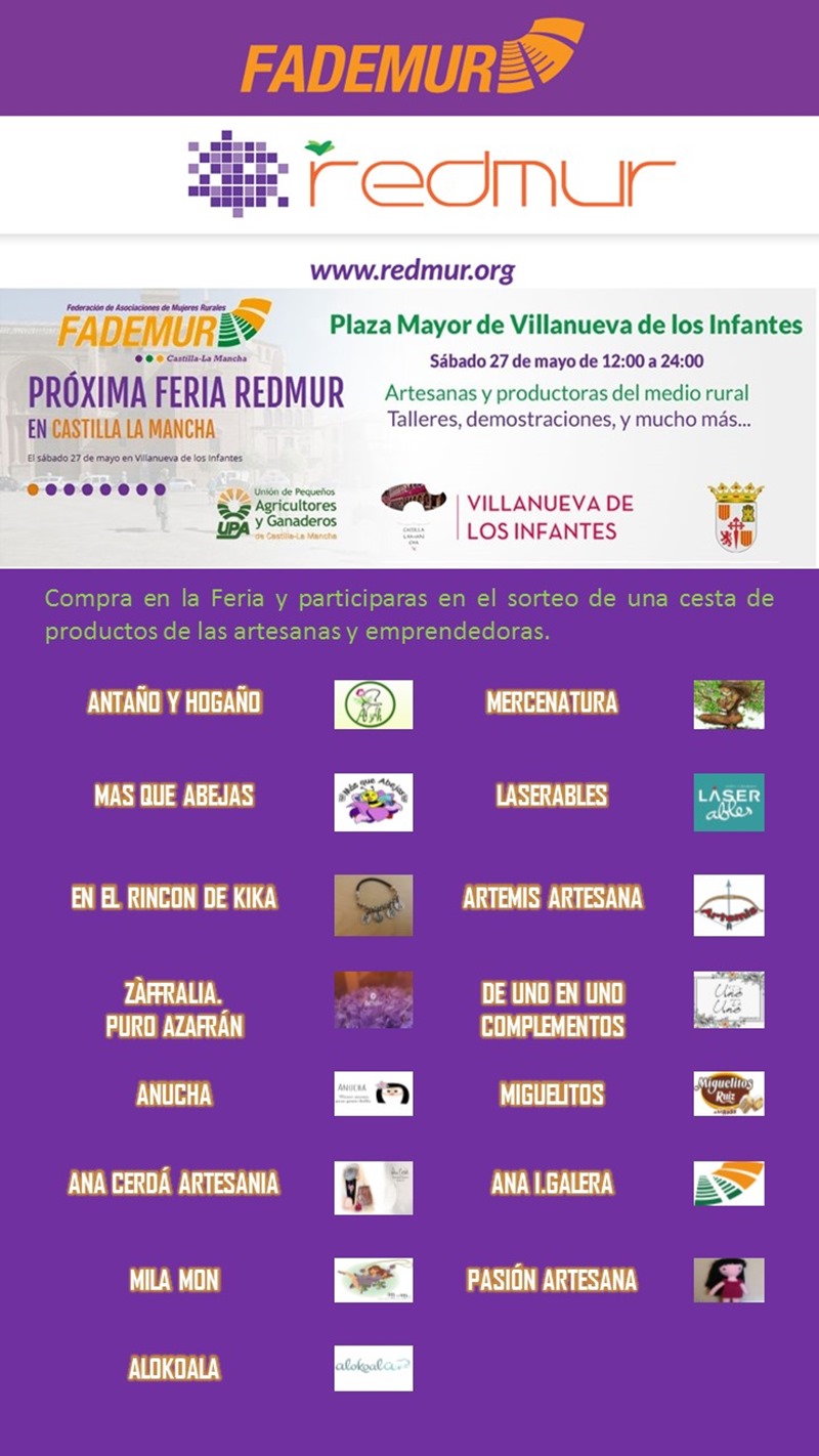 cartel participantes Feria REDMUR